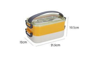 Double Decker Lunch Boxes Leak Proof Reusable Freezer Safe Lunch Box for Kids - 1200ml