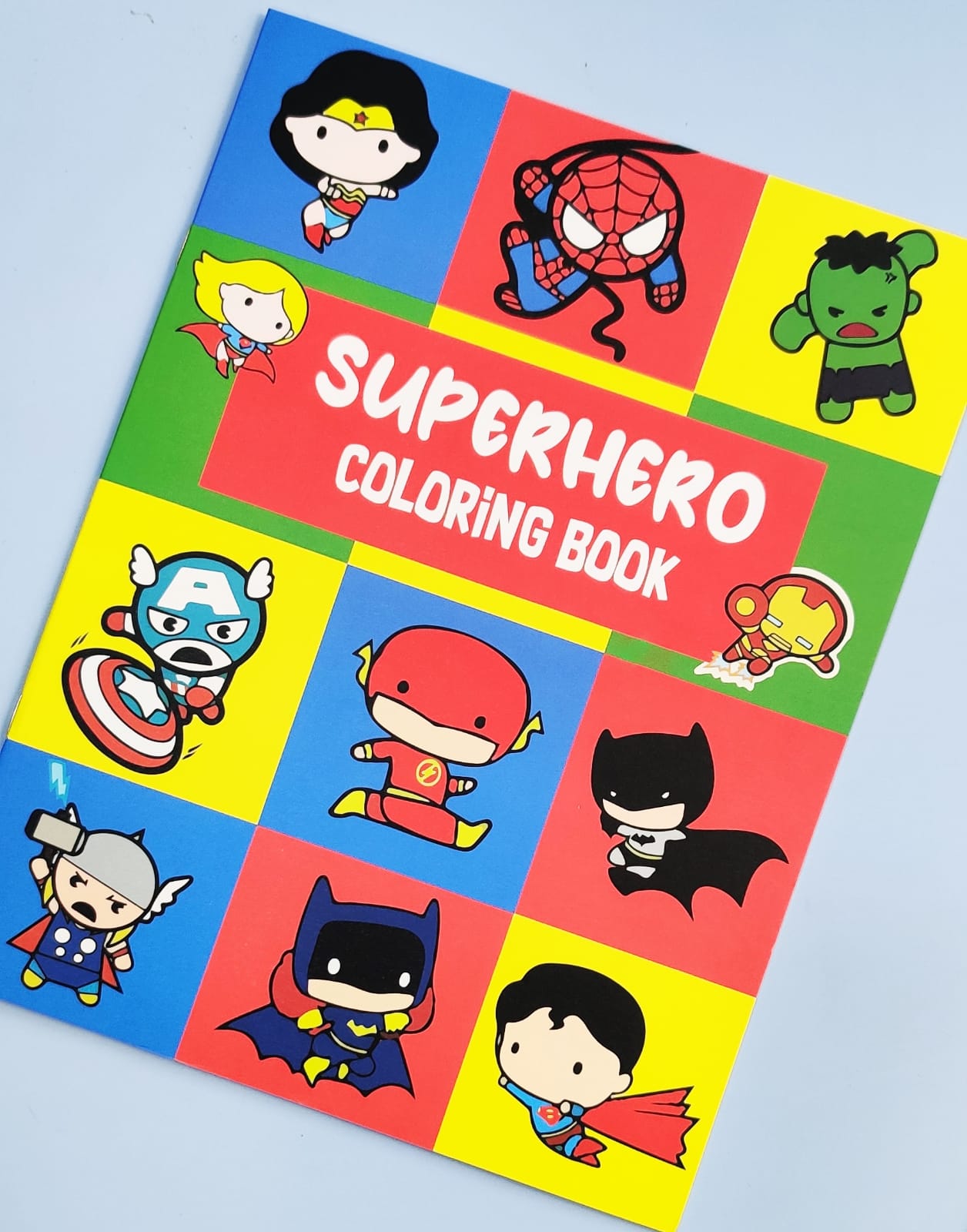 superhero colouring book