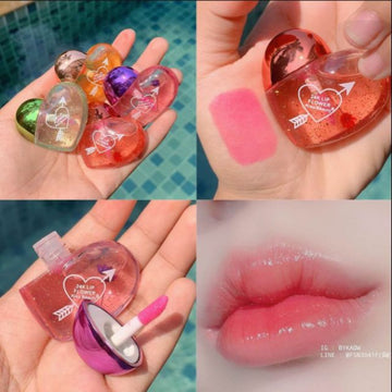 Cute Heart Shape Magic Lip Gloss 8gm