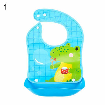 Newborn Baby waterproof Bib with crumb catcher (Pack Of 1)