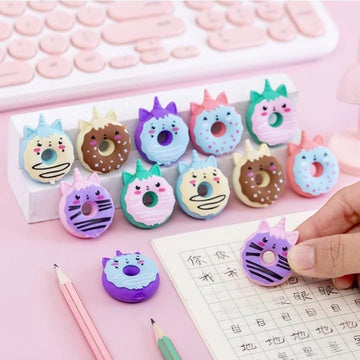 Mini Unicorn Donut eraser