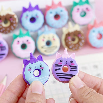 Mini Unicorn Donut eraser
