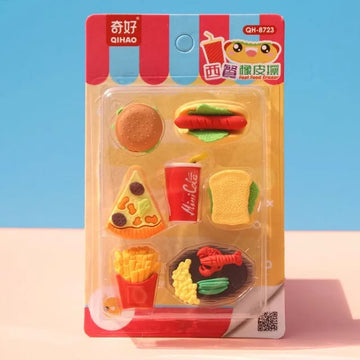 Cutest Shapes Food Erasers (Pack of 1) (Random Design)