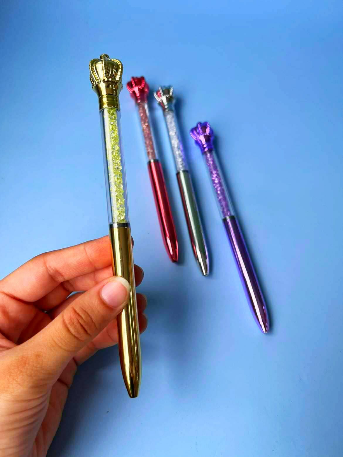 New Fancy Crystal Crown Ballpoint Pens