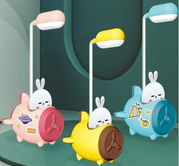 New Stylish Cartoon Design Bunny Rocket Lamp