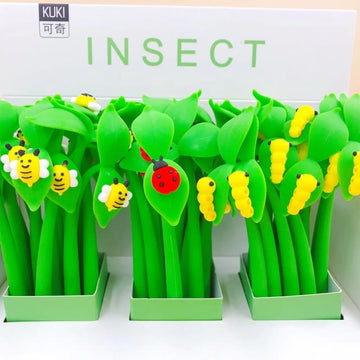 Cute insect on leaf Pen - 1pc