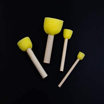 4 pcs Round Foam Sponges Brush Pouncers Dabbers