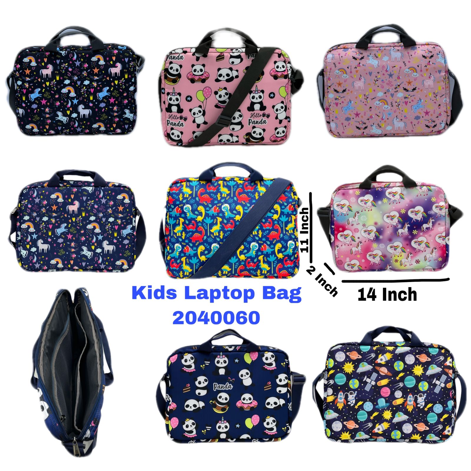 Premium Quality Cartoon Print Laptop Bag..