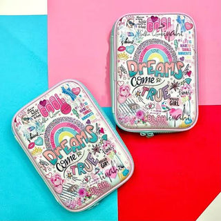 Cartoon Design Pencil Case Pen Bags for Kid Large Capacity Stationary Organizer with Compartments