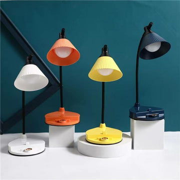 Study desk lamp Minimalist Table Eye-catching Small Desk Lamp, Three-dimensional Dimming Plug-in Table Lamp for Home Office Work Study work desk lamps