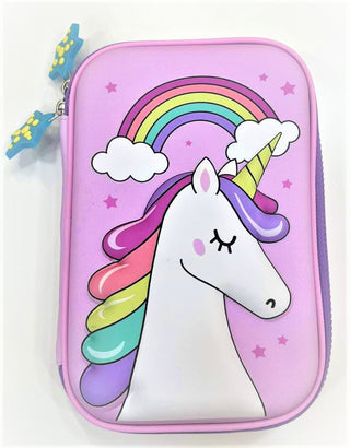 Cartoon Design Pencil Case Pen Bags for Kid Large Capacity Stationary Organizer with Compartments