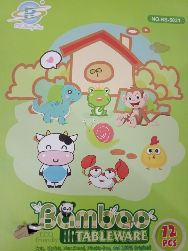 Animal Theme Baby Feeding Bamboo Tableware bowl for kids