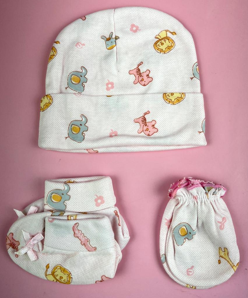 baby cap and socks set