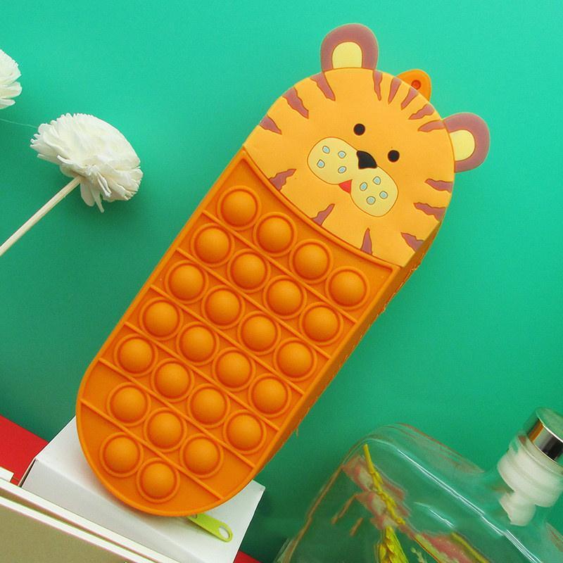 Tiger Pencil Pop It Pouch