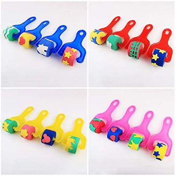 Creative Stamp Roller Painting Tool (Pack of 4)