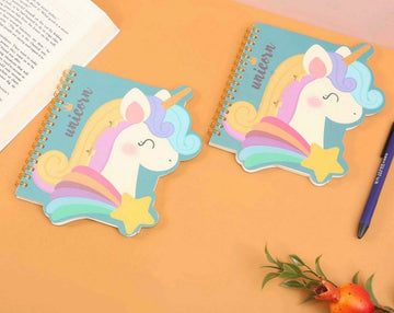 New Stylish Unicorn Theme Spiral Notebook Diary For Kids .Boy And Girl