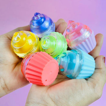 Cupcake  Shape Lip Balm Waterproof Long Lasting Makeup Travel Lip Balm