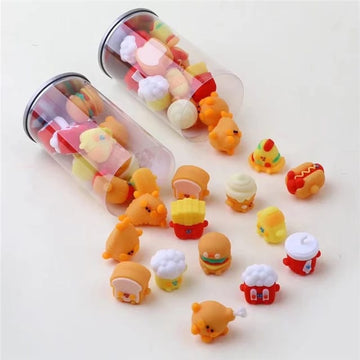 3D Cute Fast Food Jar  Eraser For Kids