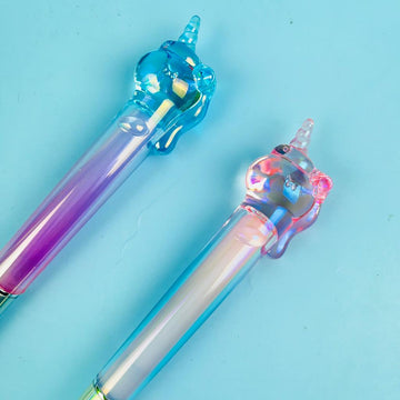 New Stylish Unicorn Theme fountain pen  with Replaceable Ink Set For School Student (Random color)