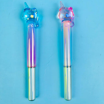 New Stylish Unicorn Theme fountain pen  with Replaceable Ink Set For School Student (Random color)