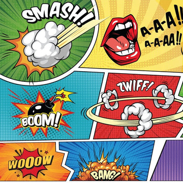 Beautiful Comic themed Gift wrap - Pack of 10
