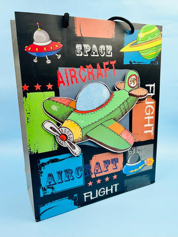 Air craft themed Paper bags with 3D pop out (pack of 10)