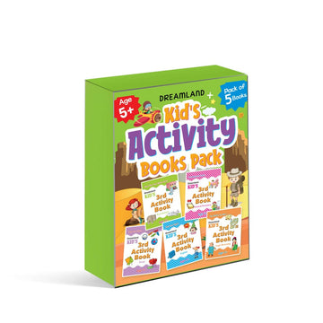 Kid's Activity Age 5+ - Pack of 5 (English, Maths, Environment, General Awareness, Logic Reasoning)