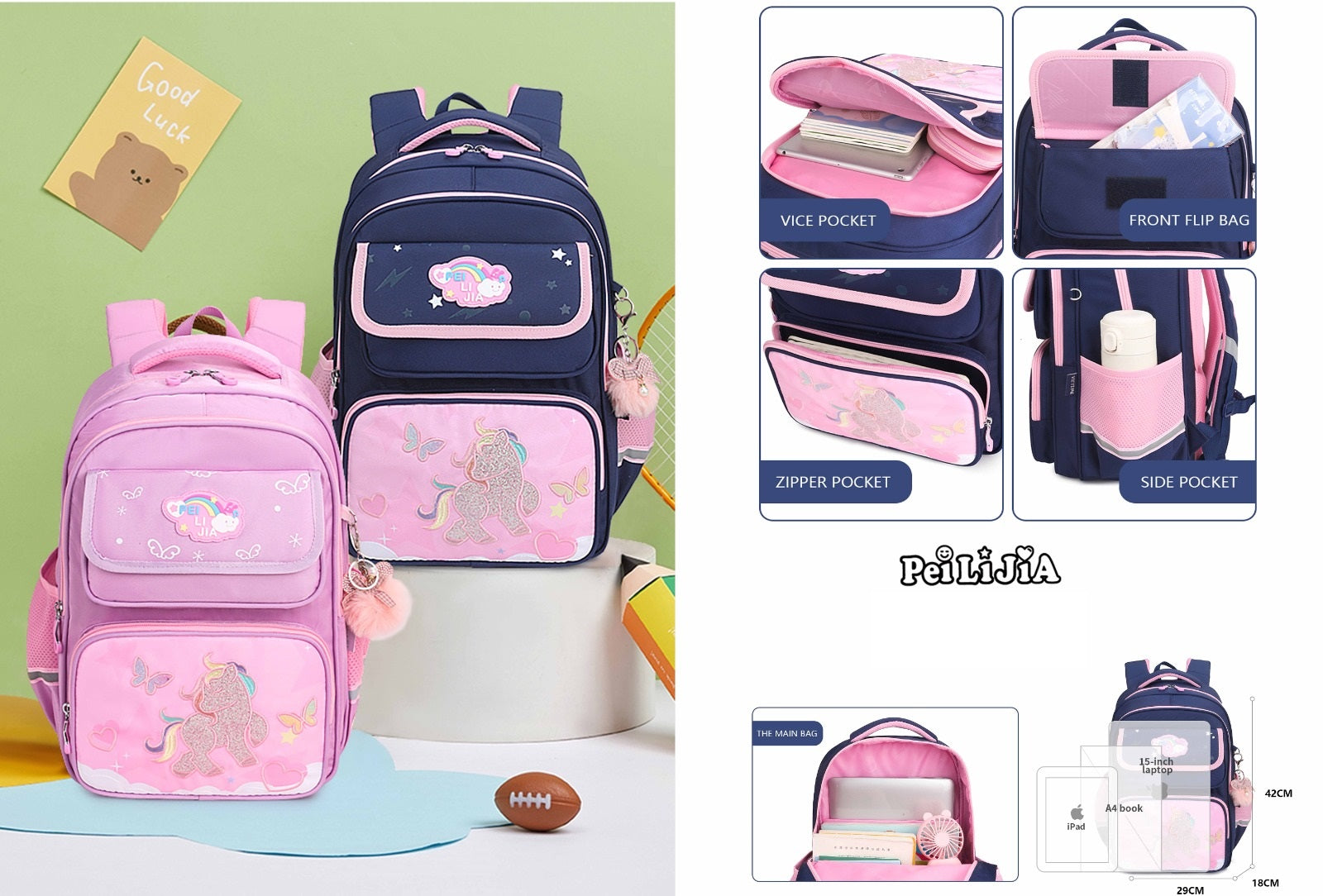 Unicorn premium school bag 