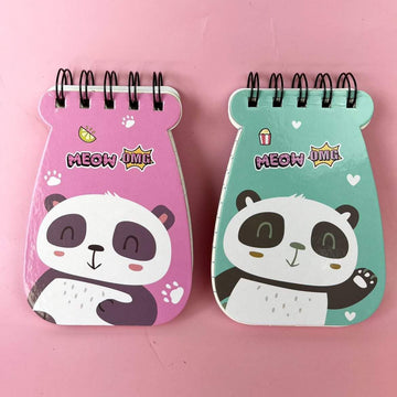 Panda and Bts Theme Mini Spiral Diary Notebook(Random print)