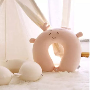Super Soft U Shape Foam Travel Pillow with Button Lock Neck Pillow