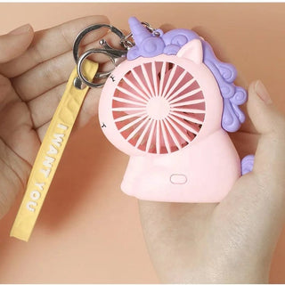 Creative Unicorn Portable Mini Fan / Unicorn USB Chargeable Fan /Portable Travel Fan for Kids