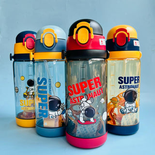 Super Astronaut Themed Water Bottle For Boys & Girls 600ml