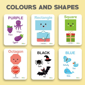 colors & shapes flashcard