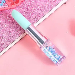 Cute Lipstick Shape Liquid Writing Gel Pen Star Glitter Gel Pen