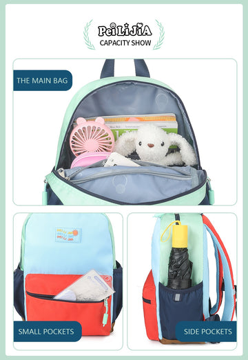 Premium Quality Tri Color Block Small Bag For School Student