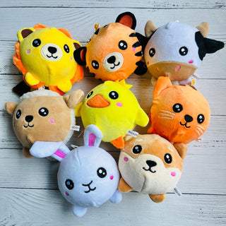 Cute Animal Faces Super Soft Squishy Rebound Plush Toy for Kids -1Pc