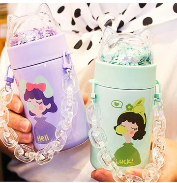 400ml 530ml Cute Candy Mini Thermos Cup Kids Cartoon Hot Water