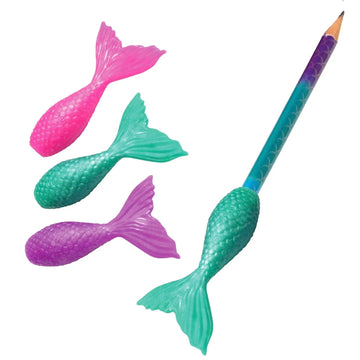Colourful Mermaid Tail Pencil Toppers Pack Of 6