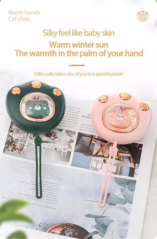 Cat Paw Hand Warmer Portable Mini Usb Rechargeable Cartoon Cute Heating Pad
