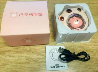 Cat Paw Hand Warmer Portable Mini Usb Rechargeable Cartoon Cute Heating Pad