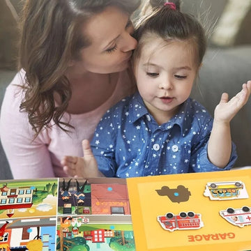 Vehicle Montessori Quiet Book for Kids to Develop Learning Skills