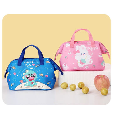 Quirky Printed Insulated Lunch Bag for Kids
