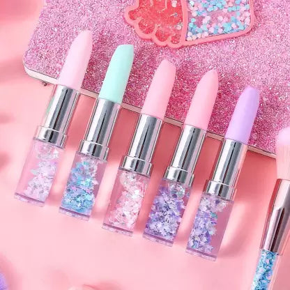 Cute Lipstick Shape Liquid Writing Gel Pen Star Glitter Gel Pen