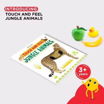 Jungle Animals Touch and Feel Book for Kids To Learn Different Textures